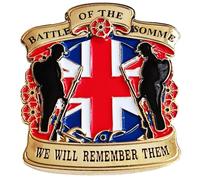 Battle Of The Somme Pin Badge Miltary Veteran Memorial Pin Badge Brooch Remembrance Day Poppy Pin Badge