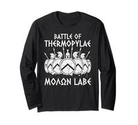 Battle of Thermopylae Ancient Greek History Mythology Long Sleeve T-Shirt