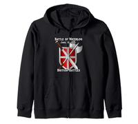 Battle of Waterloo British Britian French England Wars 1815 Zip Hoodie