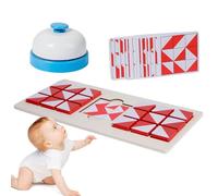 Battle Puzzle Board Game - Wood 29.7x14.5x0.6cm | Toy For, STEM Educational Building Blocks | Fun Hand-Eye Coordination Game For Kids 2+ Years, Gift For Learning And Play