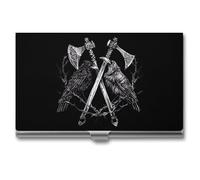 Battle Ravens Business Card Holder for Men Women