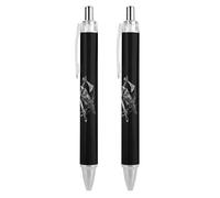 Battle Ravens Custom Ballpoint Pen Ball Point Pen for Men Women Retractable Pens 0.5mm Blue Funny Printed 4 PCS AS PIC 1