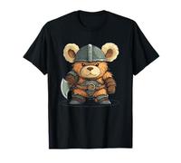Battle-Ready Viking Teddy Bear Costume for Adults and Kids T-Shirt