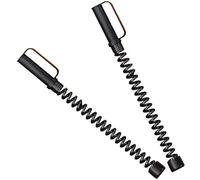 Battle Rope, 2pcs Ropeless Battle Ropes for Home Gym 18in Elastic Silent Spring Exercise Rope with Non-Slip Handle Cordless Full-Body Fitness Equipment