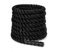 Battle Rope 38mm Heavy Duty Training Rope for Home Gym, Strength & Cardio Workouts PolyDac Exercise Rope with Heat Shrink Handles 6M, 9M & 12M Length Options (9 Meter)