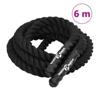 Battle Rope Gym Exercise Rope Workout Equipment 9 kg Black Polyester vidaXL