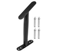 Battle Rope Holder Wall Mounted Iron Rack for Home Gym | Fine Polished Black Finish, Hand Friendly Hook, for Resistance Bands and Fitness Studio Storage