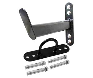 Battle Rope Kit - Training Rope Hook, Wall Mount Hook | Rope Storage and Training Hook with a Textured Powder Coating, Battle Rope Storage Wall Mount for Indoor Outdoor Training, 40x20x4cm