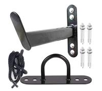 Battle Rope Storage Rack Wall Mounted Battle Rope Wall Hook Steel Wall Hook Black Door Exercise Workout Storage Rack