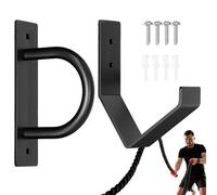 Battle Rope Wall Hanger | Steel Exercise Rope Organizer Rack - Workout Hook, Solid Multipurpose Bracket for Home Gym or Commercial Gym