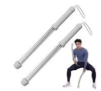 Battle Ropes - Portable Exercise Training Party Battle Ropes - 2x Lightweight Muscle Building Spring Rod Equipment for Gym Gym Beginners