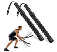 Battle Ropes Ropeless, Portable Air Battle Rope without Rope, HIIT Workouts Weighted Ropes, Noise-free Battle Rope for Men, Women, Cardio Training & Strength Exercises, Boxing