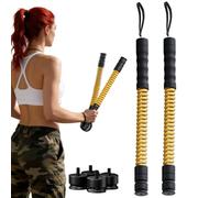 Battle Ropes Without Cord, Equipment with Adjustable Resistance, 2 Exercise Ropes with Weight Without Cables - for Gym, Boxing, Fitness, Aerobics, Full Body Exercise and Muscle Strength