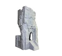 Battle Ruined Tower Medieval Ruins 28mm Tabletop Terrain RPG Wargaming Scenery