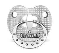Battle Sports Binky Oxygen Football Mouthguard - Detachable Strap, Maximum Breathability, Works with Braces & No Boiling Required - Diamond