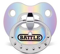 Battle Sports Binky Oxygen Lip Protector Football Mouthguard for Adults and Youth (Iridescent Blue/Purple)