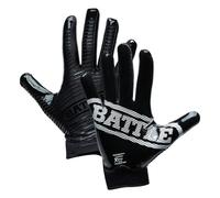 Battle Sports Doom 1.0 Football Receiver Gloves (Black, Adult M)