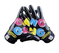 Battle Sports Gang Gang Football Gloves Wide Reception Super Grip for Adults and Youth, Size XL, Black