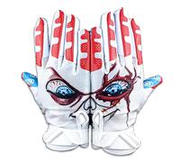 Battle Sports Lil Evil Football Gloves with Wide Layer and Wide Receivers, Ultra Sticky Gripping Gloves, Non Slip, Large Adult