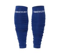 Battle Sports Long Scrunch Football Sock Sleeve, Extra Long Sport Calf Sleeve for Men & Boys, Blue, Adult and Youth