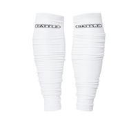 Battle Sports Long Scrunch Football Sock Sleeve, Extra Long Sport Calf Sleeve for Men & Boys, White, Adult and Youth