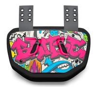 Battle Sports Novelty Football Back Plate- Lower Backplate - Rear Lower Back Protector Hard Outer Shell & Contoured Foam for Youth, Kids and Adults