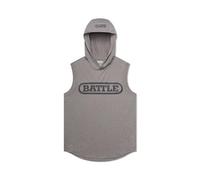 Battle Sports Sleeveless Light Action Hoodie, Grey, S
