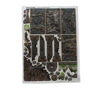 Battle Systems Sci-fi Terrain Alien Catacombs Ruins Sheet - 28-35mm RPG/Wargames / 40k Necromunda Card Scenery