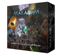 Battle Systems Maladum Dungeons of Enveron Fantasy Board Game Starter Set | Dungeon Mayhem Strategy Board Game | Fantasy Miniature Board Game for Adults | 28x 28mm Miniatures | 3D Terrain | Gaming Mat