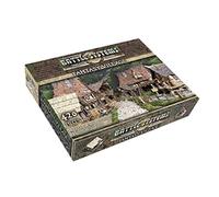 Battle Systems - Modular Fantasy Scenery - Perfect for Roleplaying and Wargames - Multi Level Tabletop Terrain for 28mm Miniatures - Colour Printed Model Diorama - (Village)