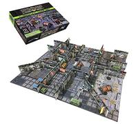 Battle Systems Sci-Fi Terrain - 28mm Modular 3D Space Terrain - Perfect for Wargaming and Roleplaying Tabletop Games - Full Colour Printed 3D 40K Multi Level Building Models (Cyberpunk Core Set)