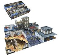Battle Systems Urban Apocalypse Terrain City Block Core Set - 28-35mm RPG/Wargames 40k Crisis Protocol Modern Zombies Card Scenery