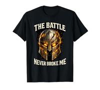 Battle Tested Never Broken Vintage Armor Graphic Tee Value Graphic T-Shirt, Men, Black, M