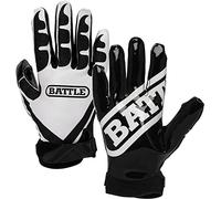 Battle Ultra-Stick Receivers Gloves, Black/White, Large