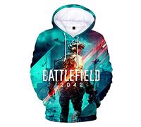 Battlefield 2042 Hoodie Man with Pocket,Graphic Hoodies Pullover Unisex 3D Style,Hoodie Long Sleeve Sweatshirt Cosplay Clothes Game Hoodies