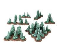 Battlefield in a Box Hextech: Winter - Light & Heavy Pine Woods (6x Old Bases)