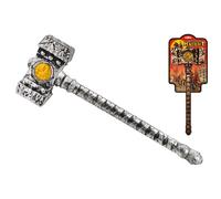 KandyToys Battle Knight Toy War Hammers | Medieval Knight Fancy Dress Costume Accessories | Assorted Designs