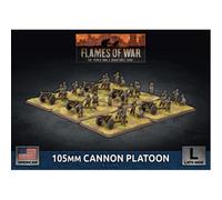 Battlefront Flames Of War: 105mm Cannon Platoon (X6 Plastic) - Brand New And Sealed