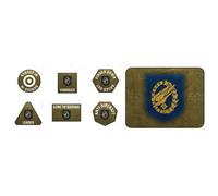 Battlefront Flames Of War: Fallschirmjager Tokens (X20) & Objectives (X2) - Brand New And Sealed