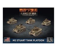Battlefront Flames Of War: M5 Stuart Light Tank Platoon (Plastic) - Brand New And Sealed