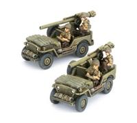 Battlefront Miniatures Flames of War: American: Jeep with 105mm Recoilless Rifle (x2)