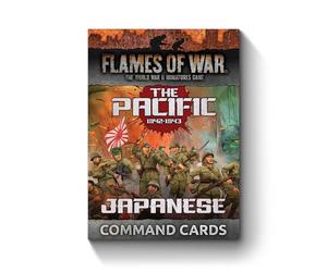 Battlefront Miniatures Flames of War Mid War Pacific Japanese Command Cards