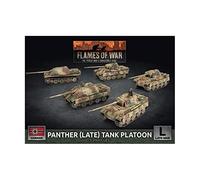Battlefront Miniatures Panther (Late) Tank Platoon SW - 5x Plastic, Resin Miniature Sculptures - Dark Green - Tabletop Gaming - 1944 - 9e3b89a4-bf6b-482c-be09-90939e2de895