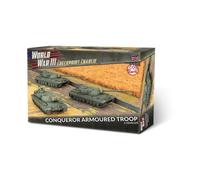 Battlefront Miniatures Team Yankee British Conqueror Armoured Troop 3x Conqueror Tanks Miniatures Unassembled and Unpainted