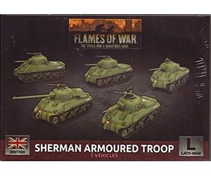 Battlefront Sherman Armoured Troop (x5 Plastic)