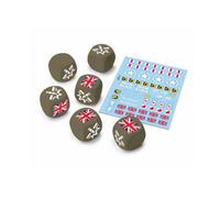 Battlefront U.k. Dice (X6) & Decal (X1) - Brand New And Sealed