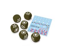 Battlefront U.s.a. Dice (X6) & Decal (X1) - Brand New And Sealed