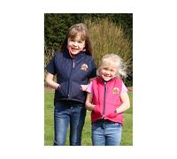 Battles British Country Collection Three Fat Ponies Childrens Gilet Fuchsia - Extra Small