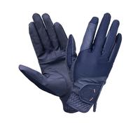 Battles Coldstream Next Generation Blakelaw Diamante Navy and Rose Gold Riding Gloves - Extra Small