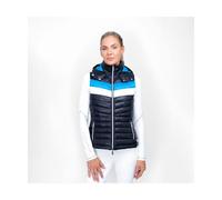 Battles Coldstream Southdean Quilted Gilet Navy and White and Blue - Small